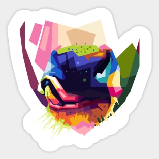 cow snout in WPAP Sticker